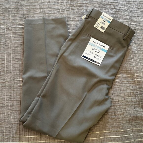 Saddlebred gray traveler pants slacks - Picture 1 of 3
